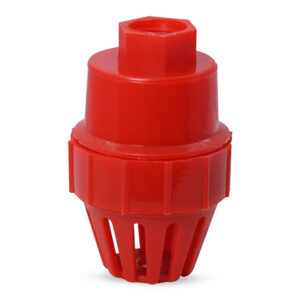 PP FOOT VALVE (ISI) ( RED ) FLAP TYPE