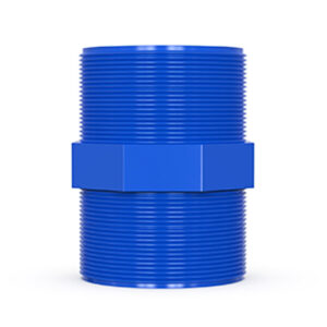 PP HEX ( BLUE ) NIPPLE